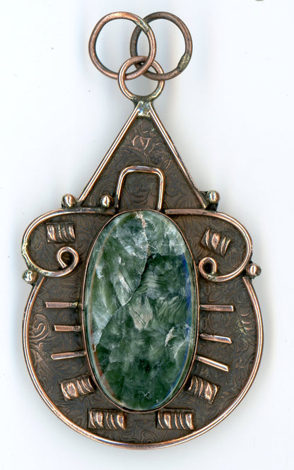 Seraphite pendant in copper