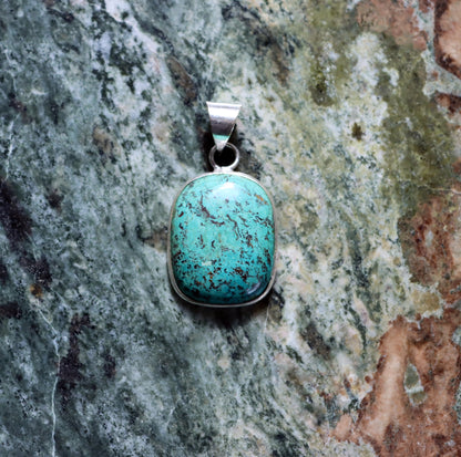 Chrysocolla pendant