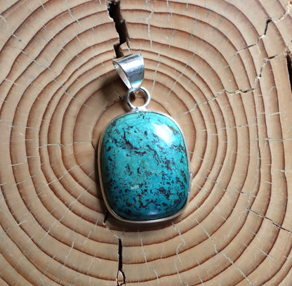 Chrysocolla pendant