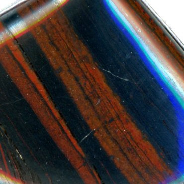 Banded iron ore hematite pendant