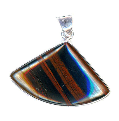 Banded iron ore hematite pendant