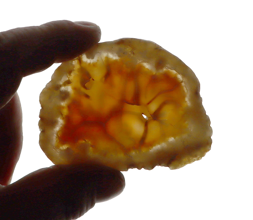 Carnelian geode slice