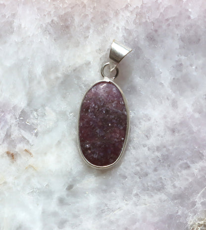 Lepidolite pendant