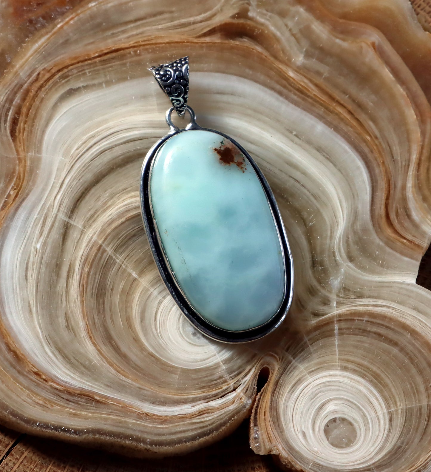 Hemimorphite pendant