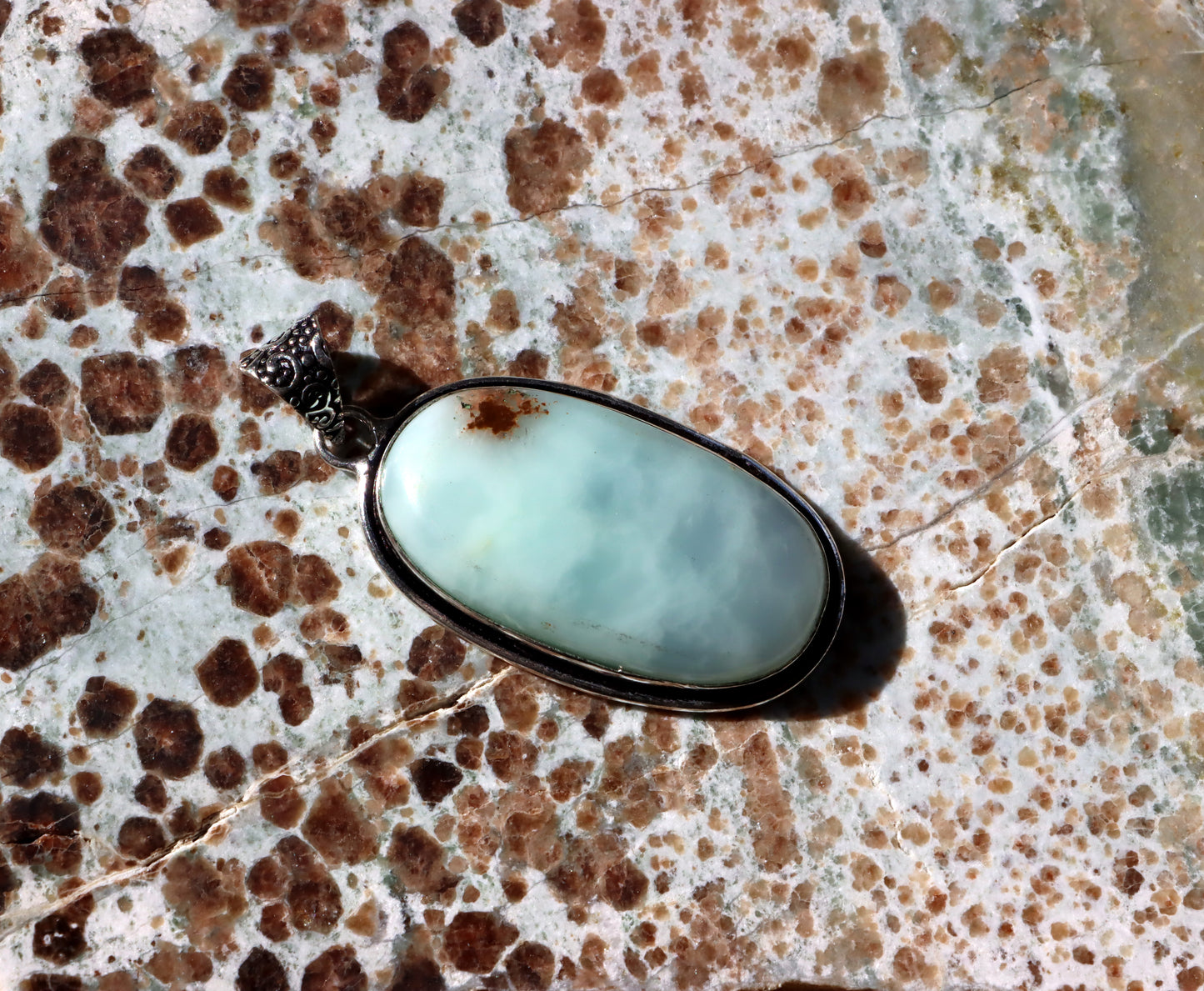 Hemimorphite pendant