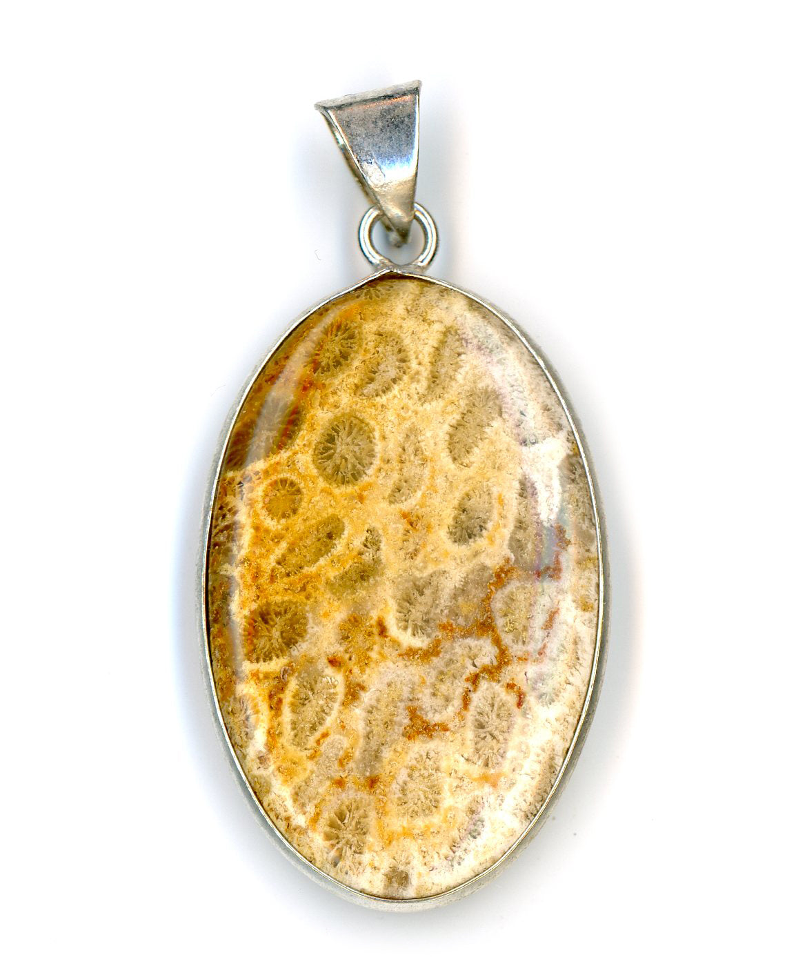 Yellow coral pendant