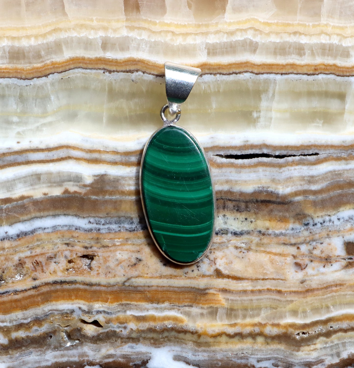 Malachite pendant