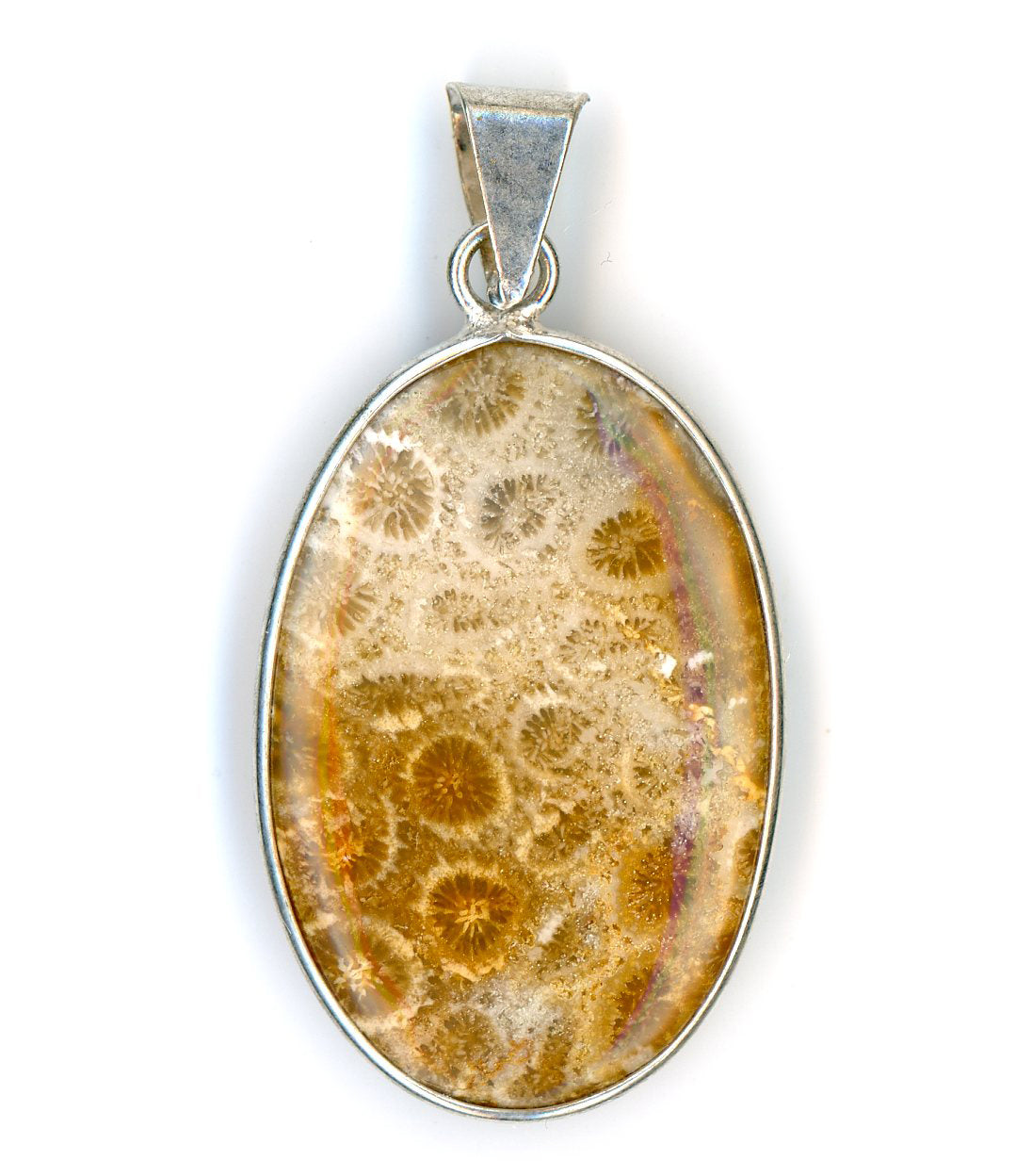 Yellow coral pendant