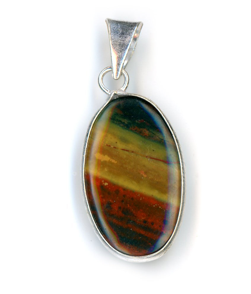 Rainbow jasper pendant