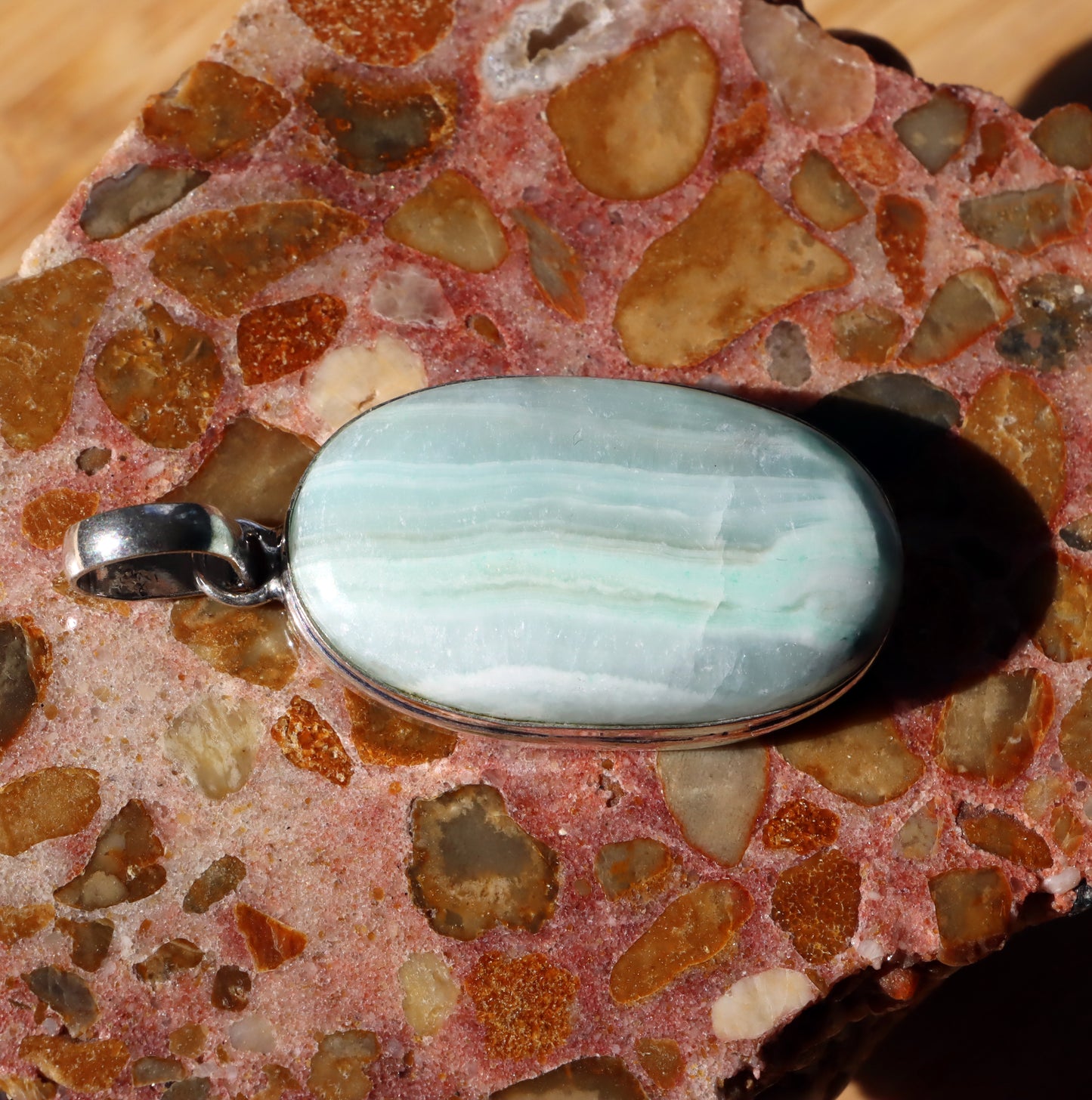 Hemimorphite pendant