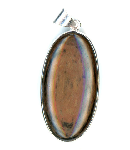 Rainbow obsidian pendant