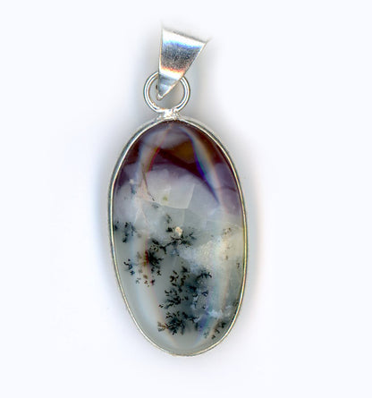 Dendritic opal pendant