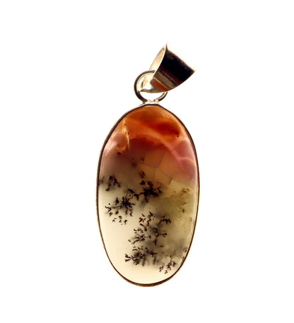 Dendritic opal pendant