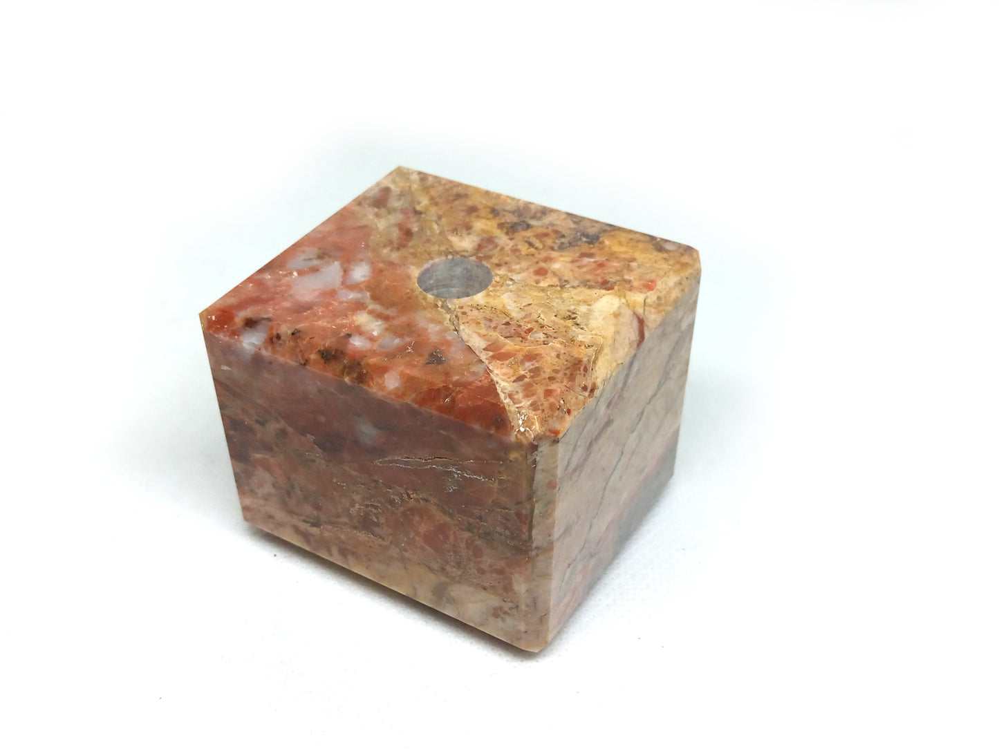 Red breccia paperweight