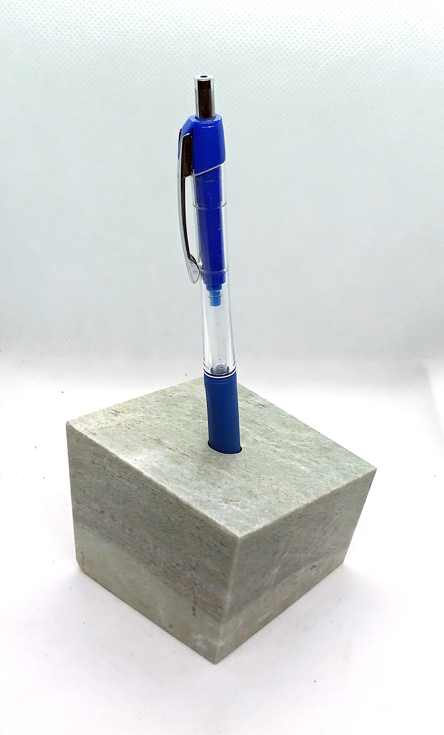 Green marble pencil stand