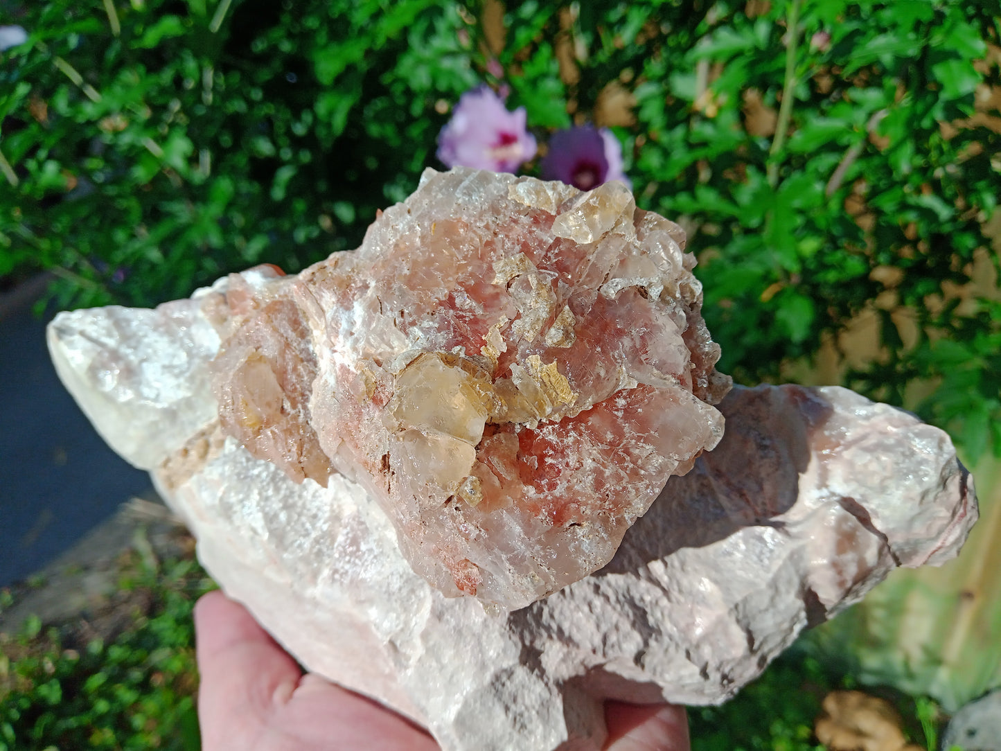 Calcite on corroded limestone