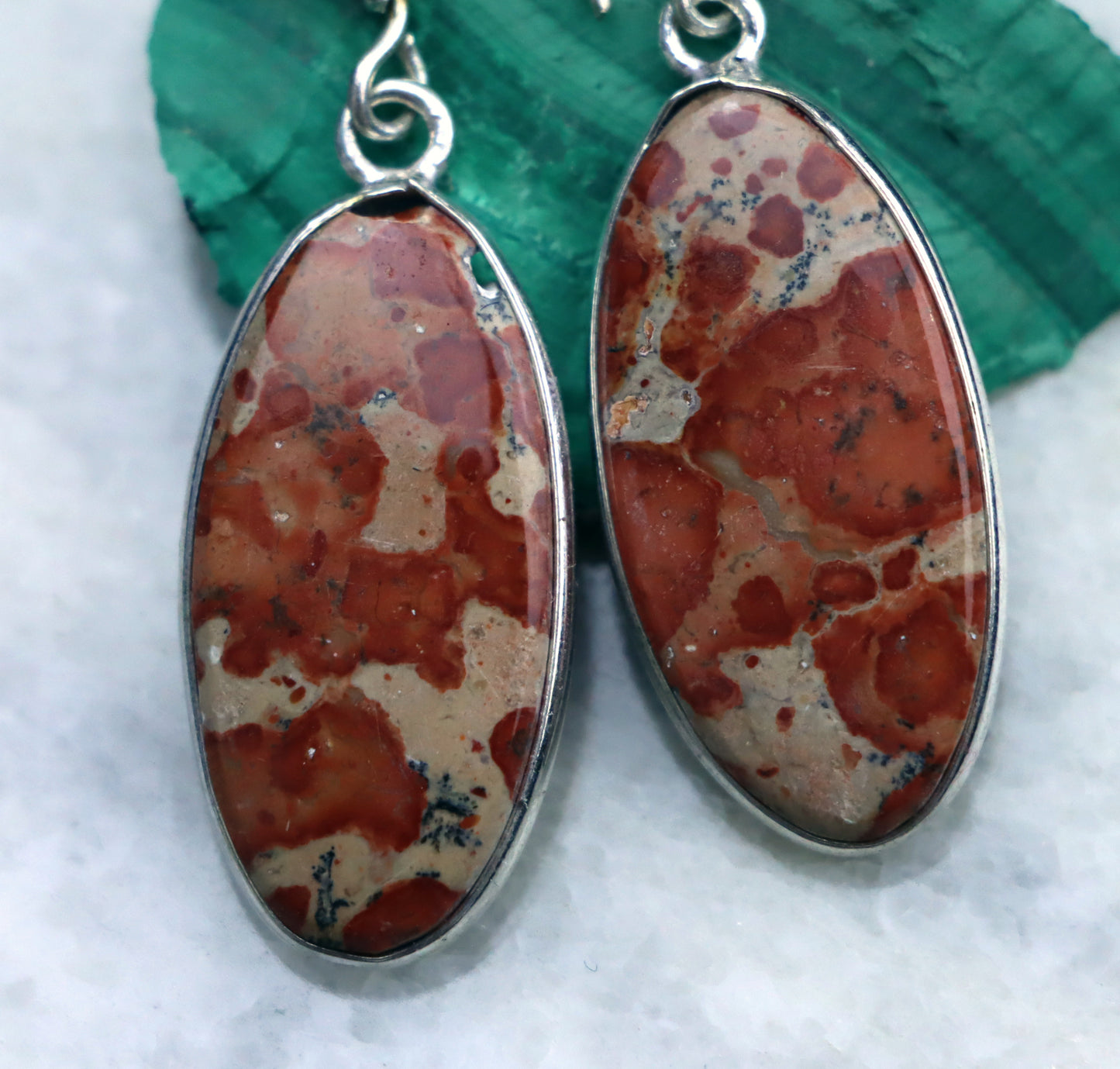 Asteroid jasper earrings