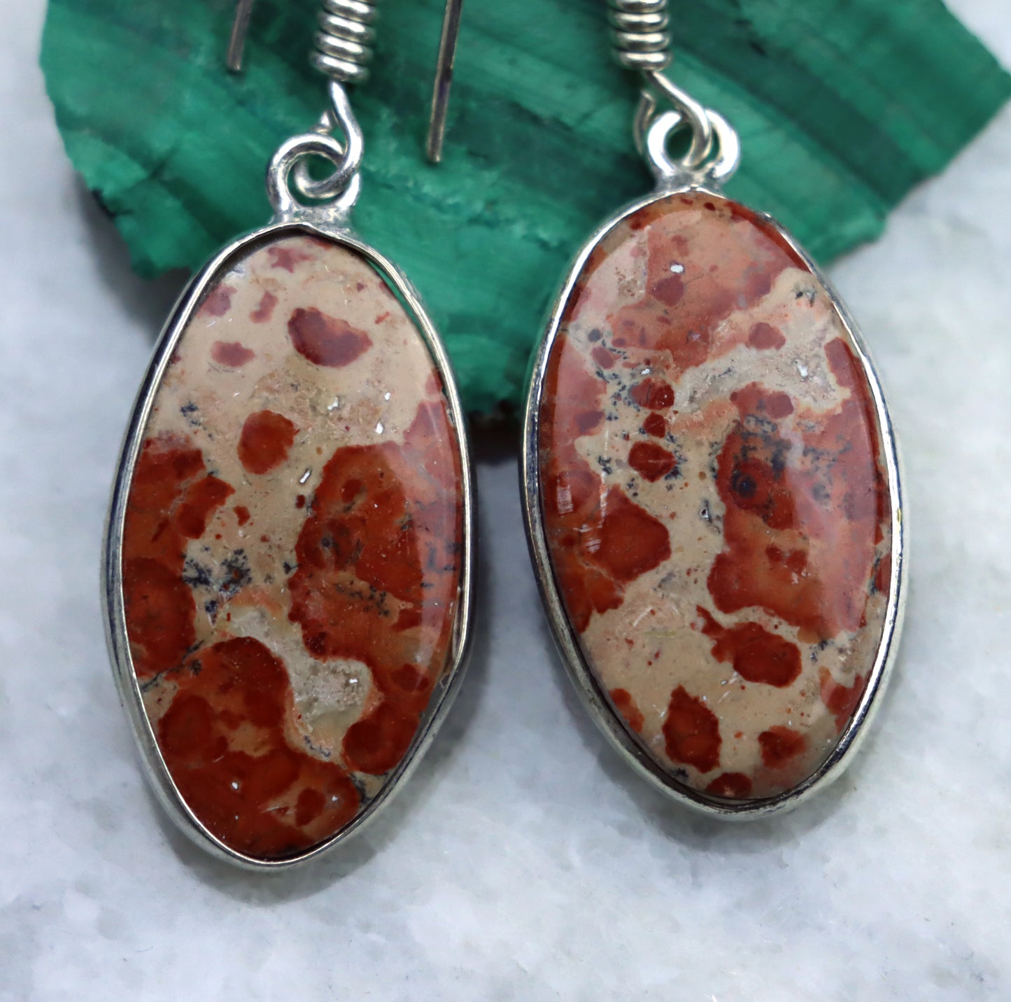 Asteroid jasper earrings