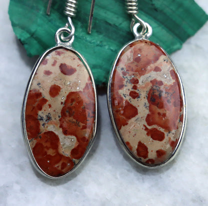 Asteroid jasper earrings