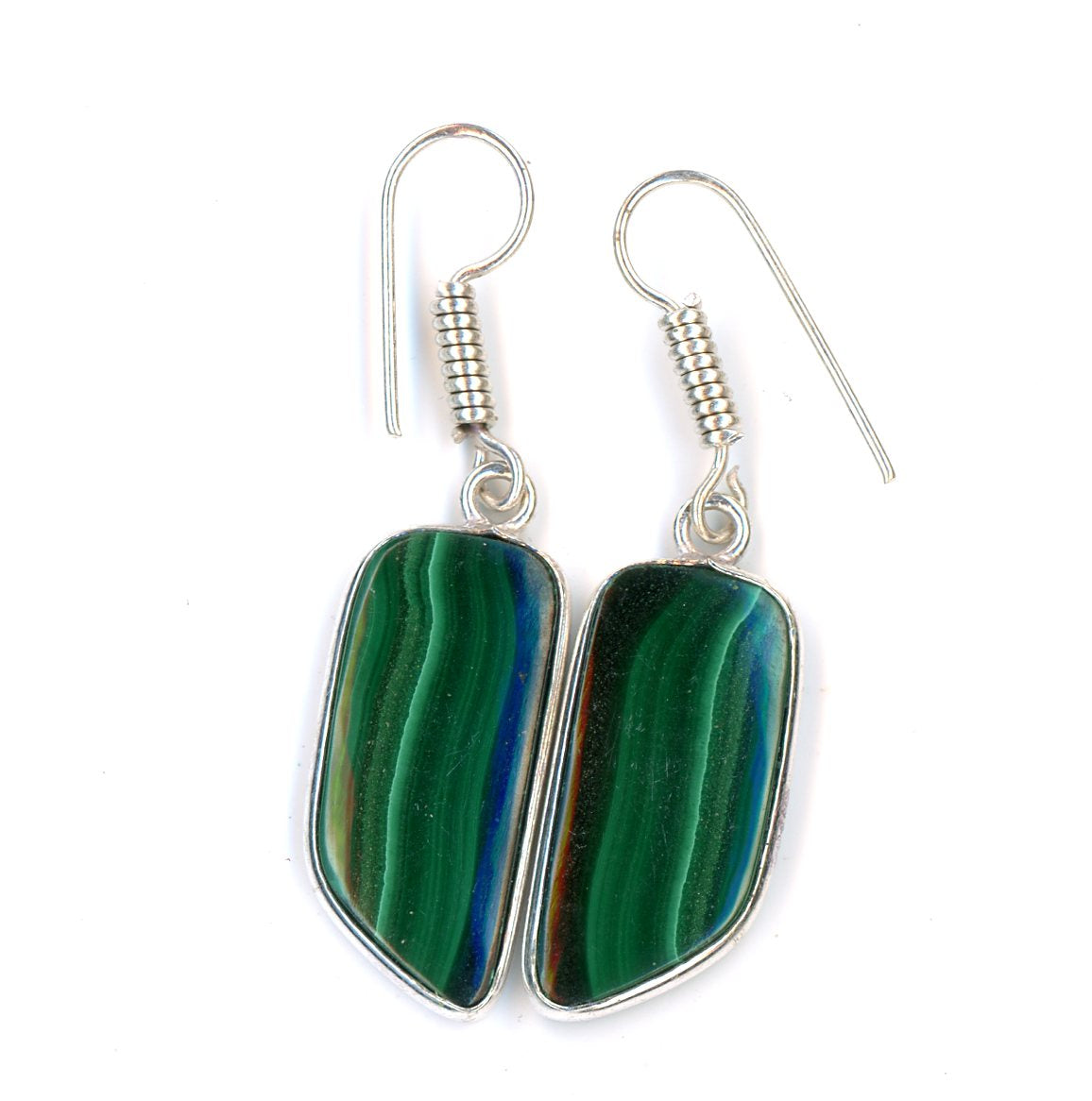 Malachite earrings