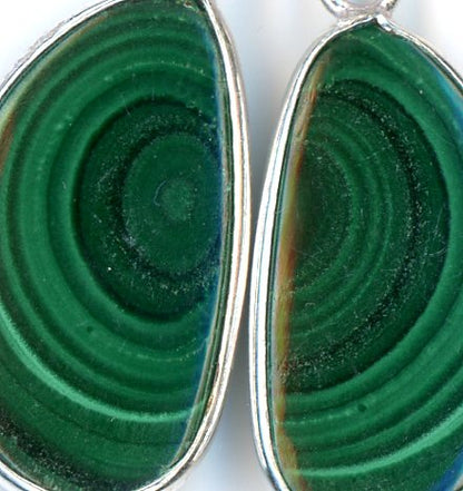 Malachite earrings