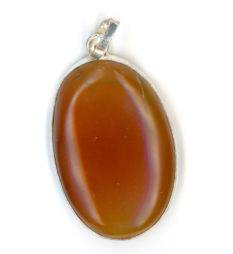 Chalcedony carnelian pendant