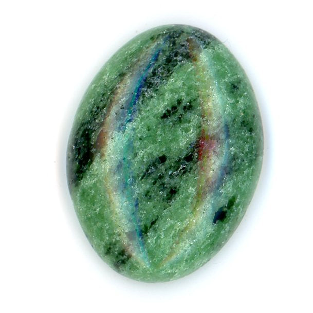 Cabochon ruby ​​in zoisite