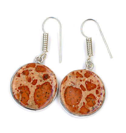 Asteroid jasper earrings