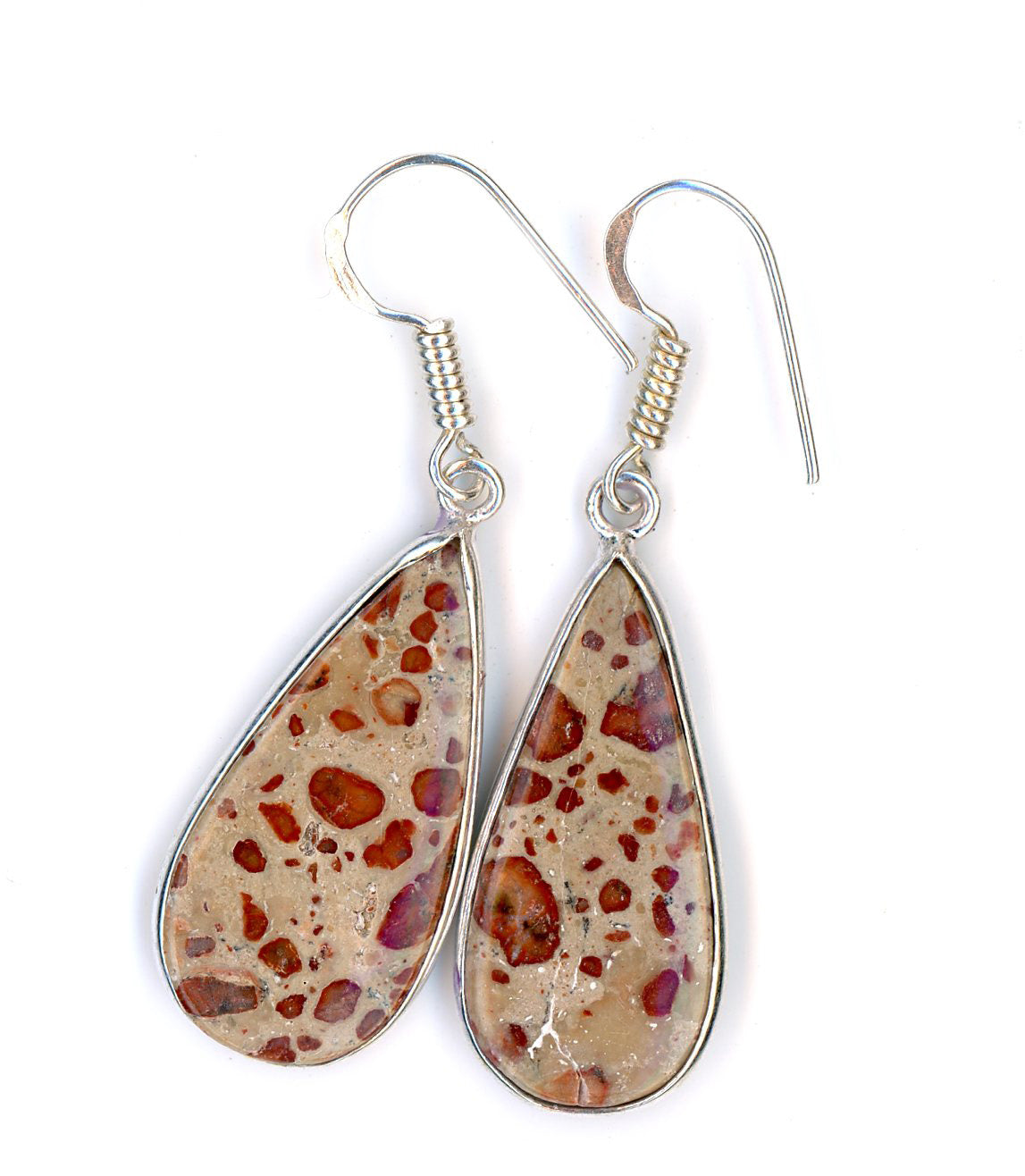 Asteroid jasper earrings