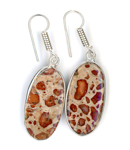 Asteroid jasper earrings