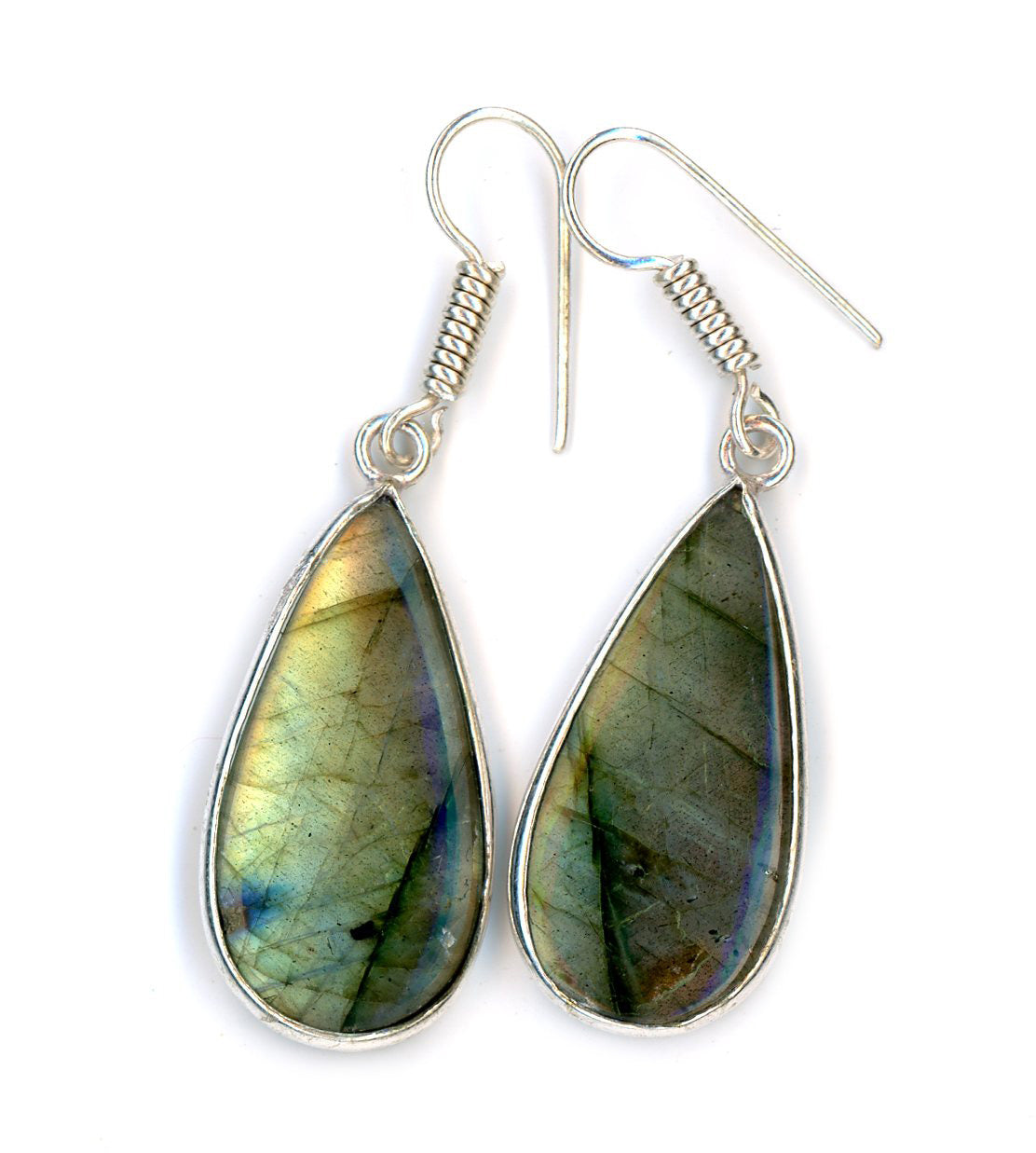 Labradorite earrings