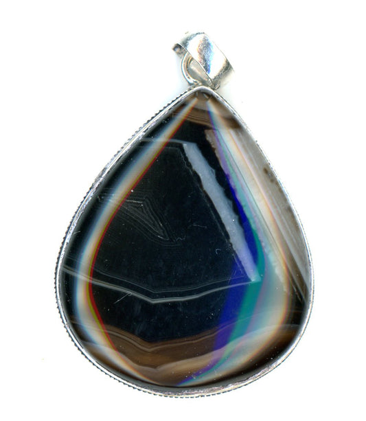 Onyx and kasholong pendant