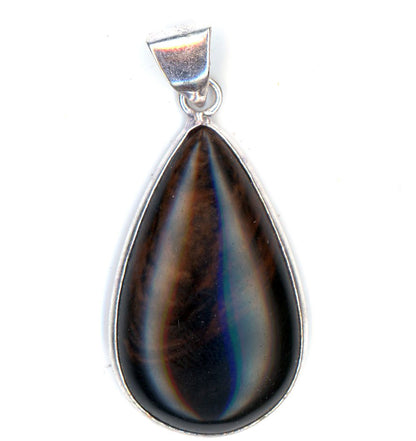 Obsidian mahogany pendant