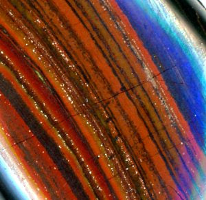 Banded iron ore hematite pendant