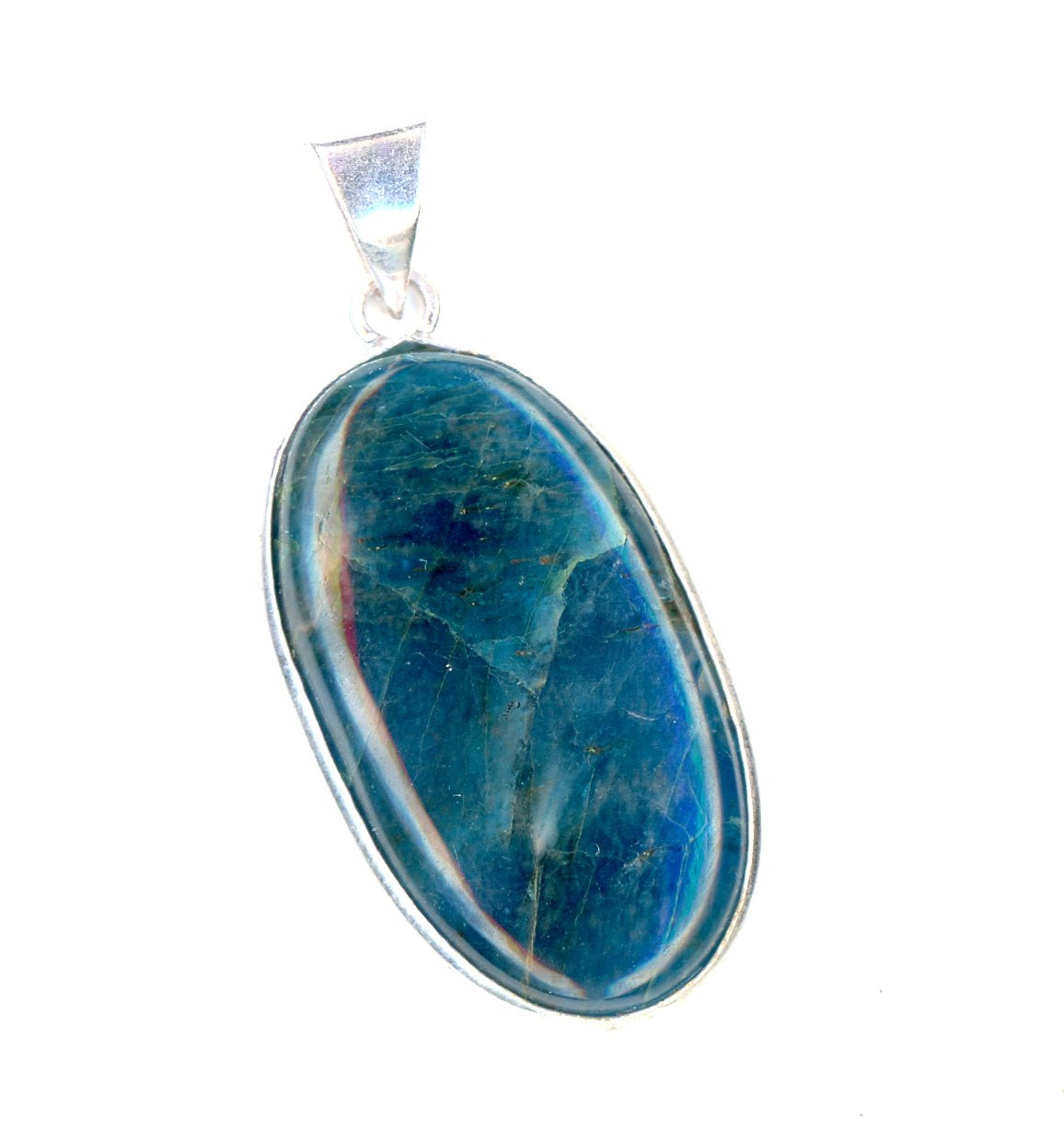 Moroxit apatite pendant