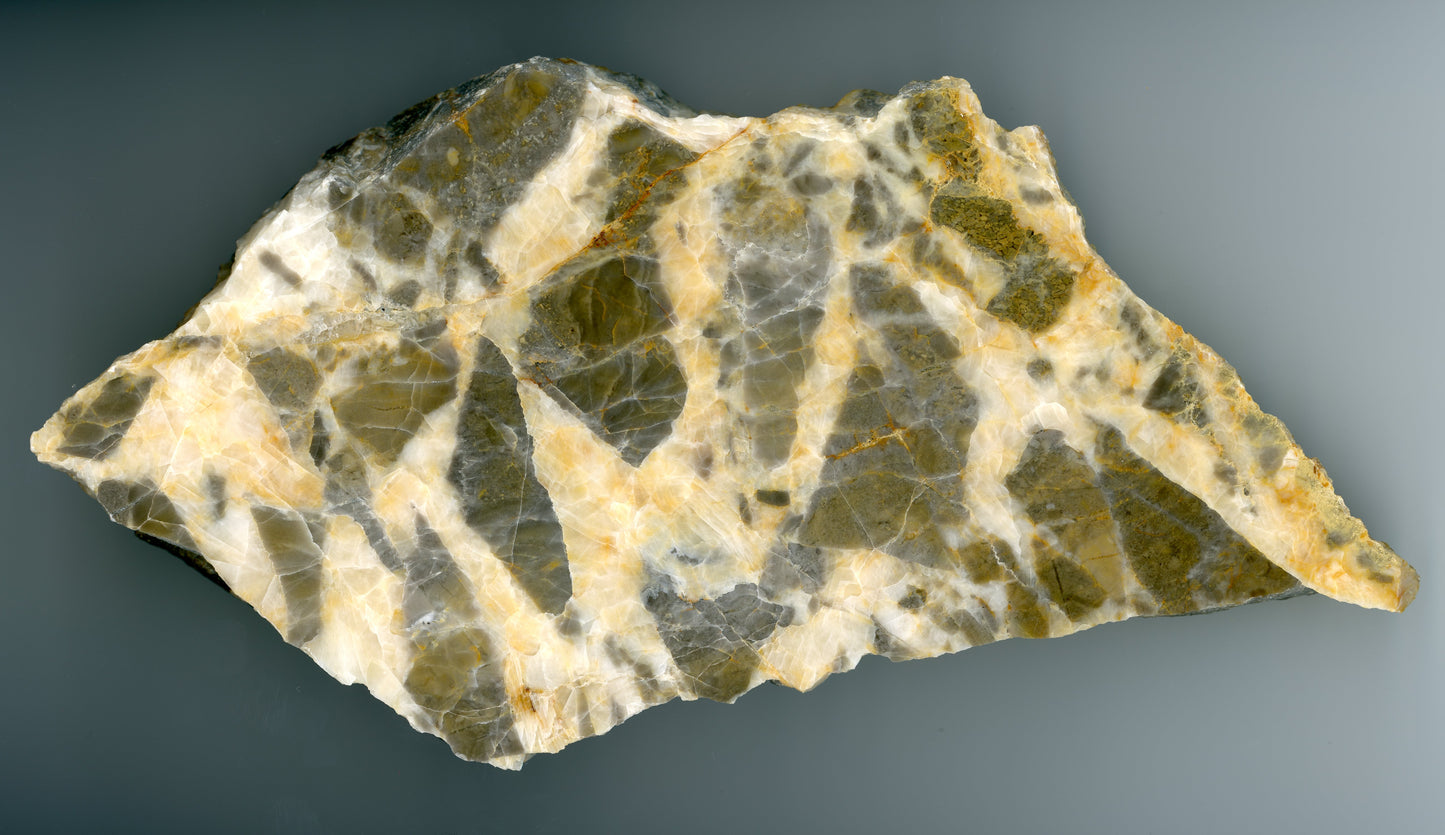 Breccia with Wilémovik limestone cemented with yellow calcite