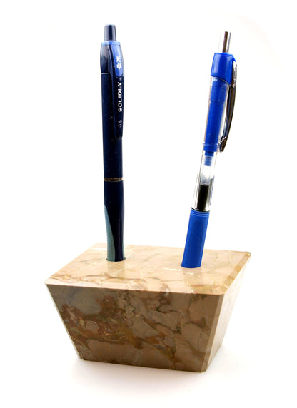 A tuberous limestone pencil stand