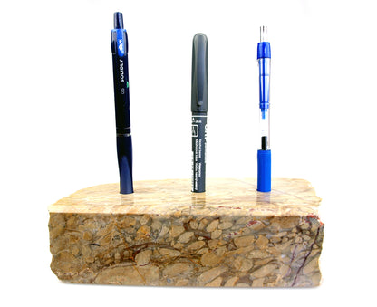 A tuberous limestone pencil stand