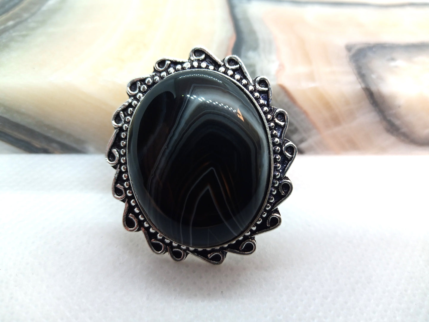 Onyx ring in the sun