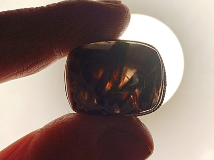 Opalized reed ring
